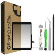 iPad 9 9th Gen Screen Replacement Glass Touch Digitizer Premium Repair Kit (10.2", A2602 | A2603 | A2604 | A2605) w/ Home Button, Adhesive, Tool Kit, Guide - Black